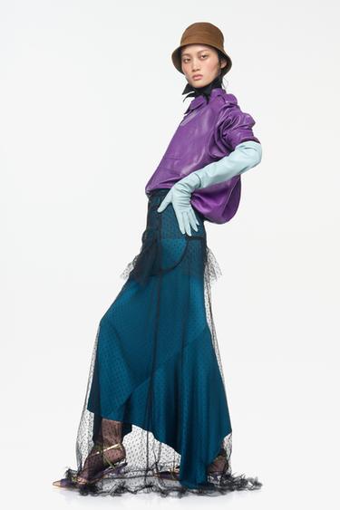 LIMITED EDITION RELAXED-FIT LEATHER SHIRT — Purple 2