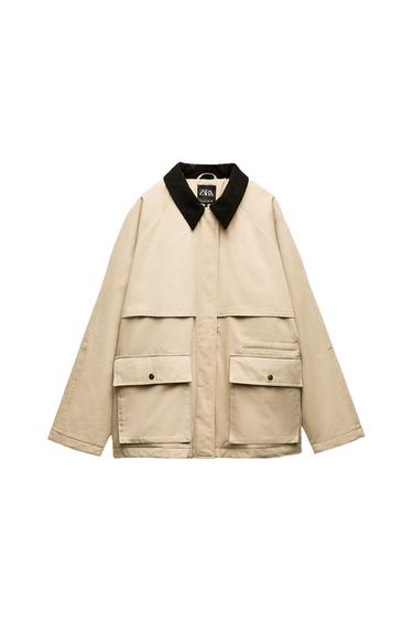 CORDUROY COLLAR PADDED JACKET