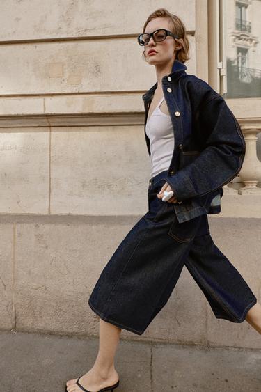 BERMUDA Z1975 LONGUE EN DENIM - Bleu de Zara - Image 3