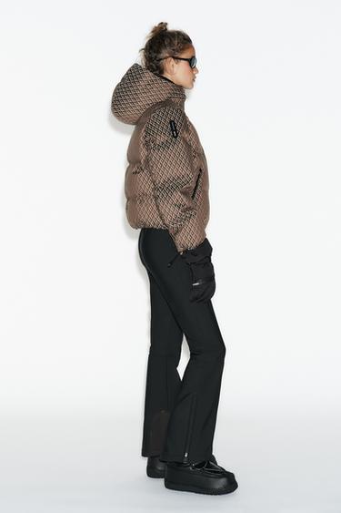 PADDED ANORAK 80% DOWN 20% FEATHER WATER-RESISTANT WINDPROOF RECCO® TECHNOLOGY SKI COLLECTION - Beige-brown by Zara - Image 4