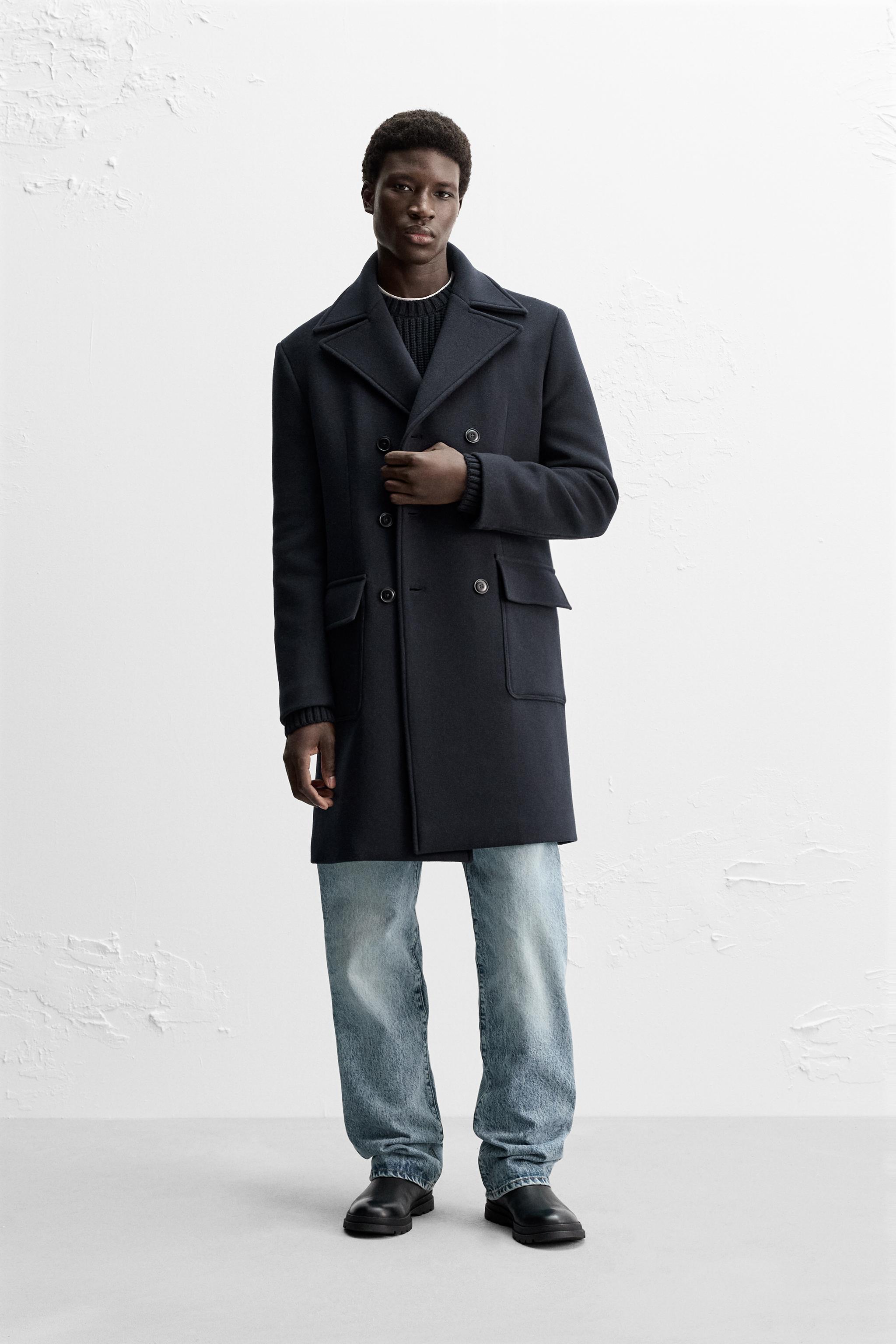 Zara pardessus homme sale