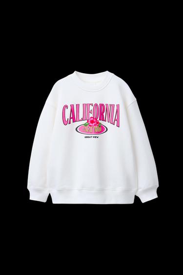 Zara TEXT SWEATSHIRT - Oyster-white - Image 0