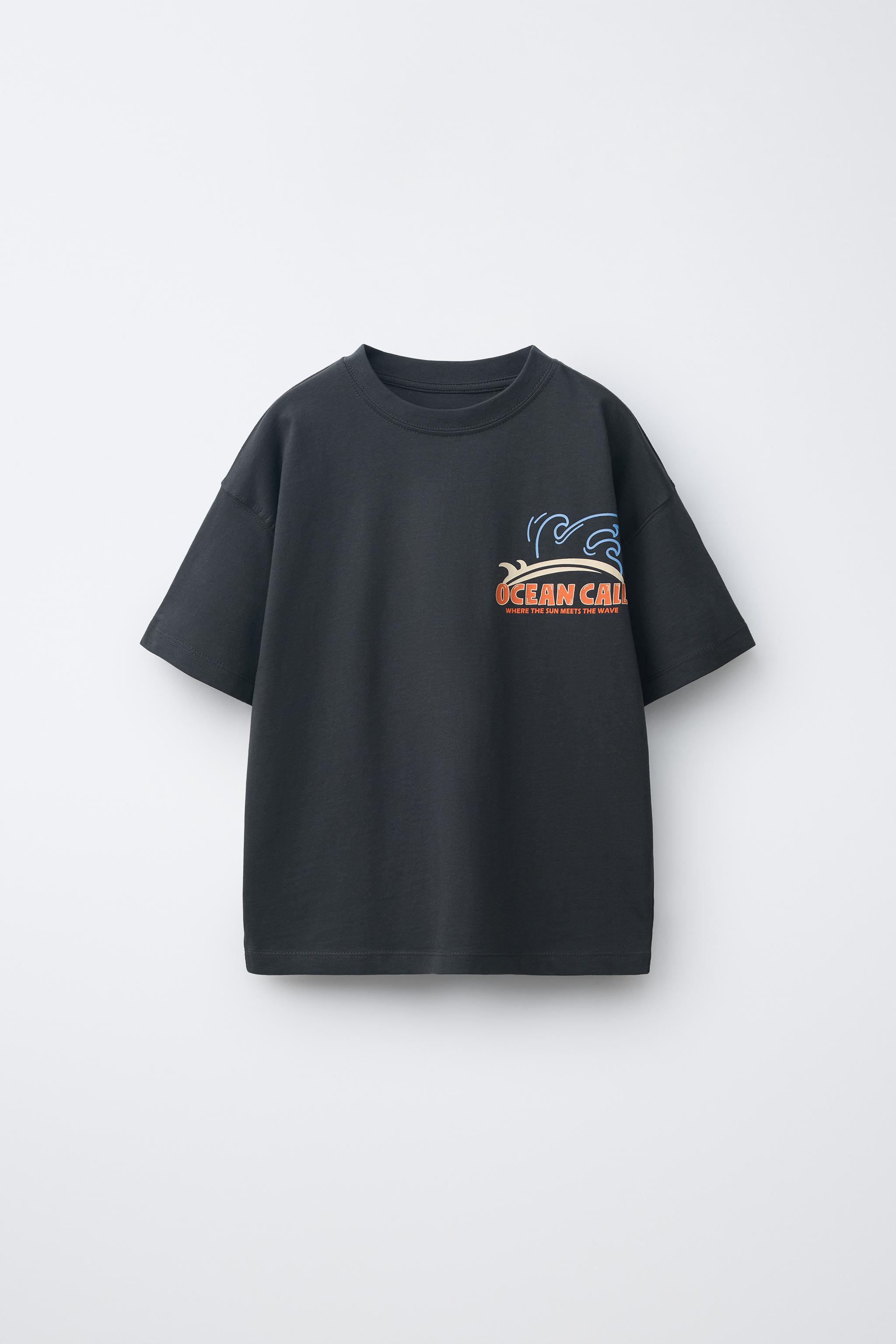 WAVE PRINT T-SHIRT - Yellow | ZARA United States