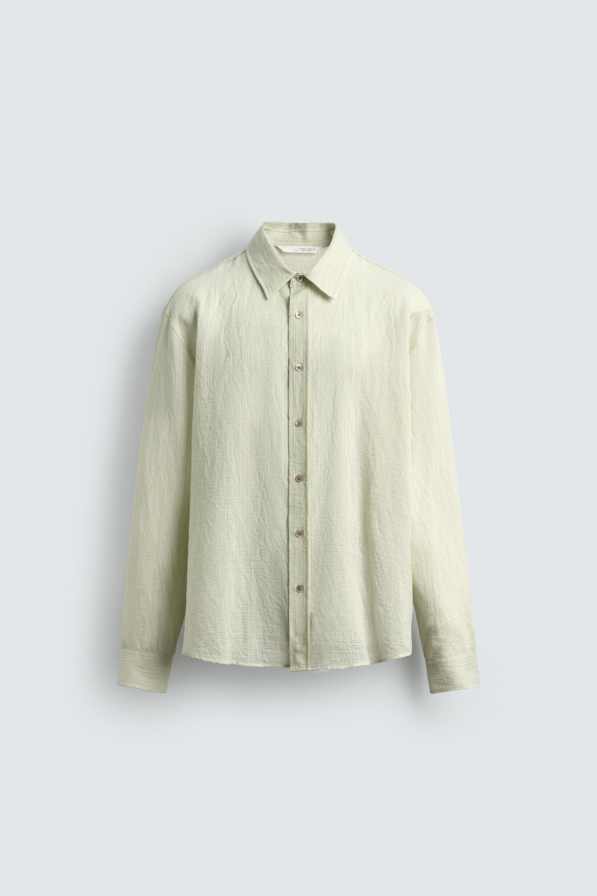 RELAXED FIT STRUCTURED FLOWY SHIRT