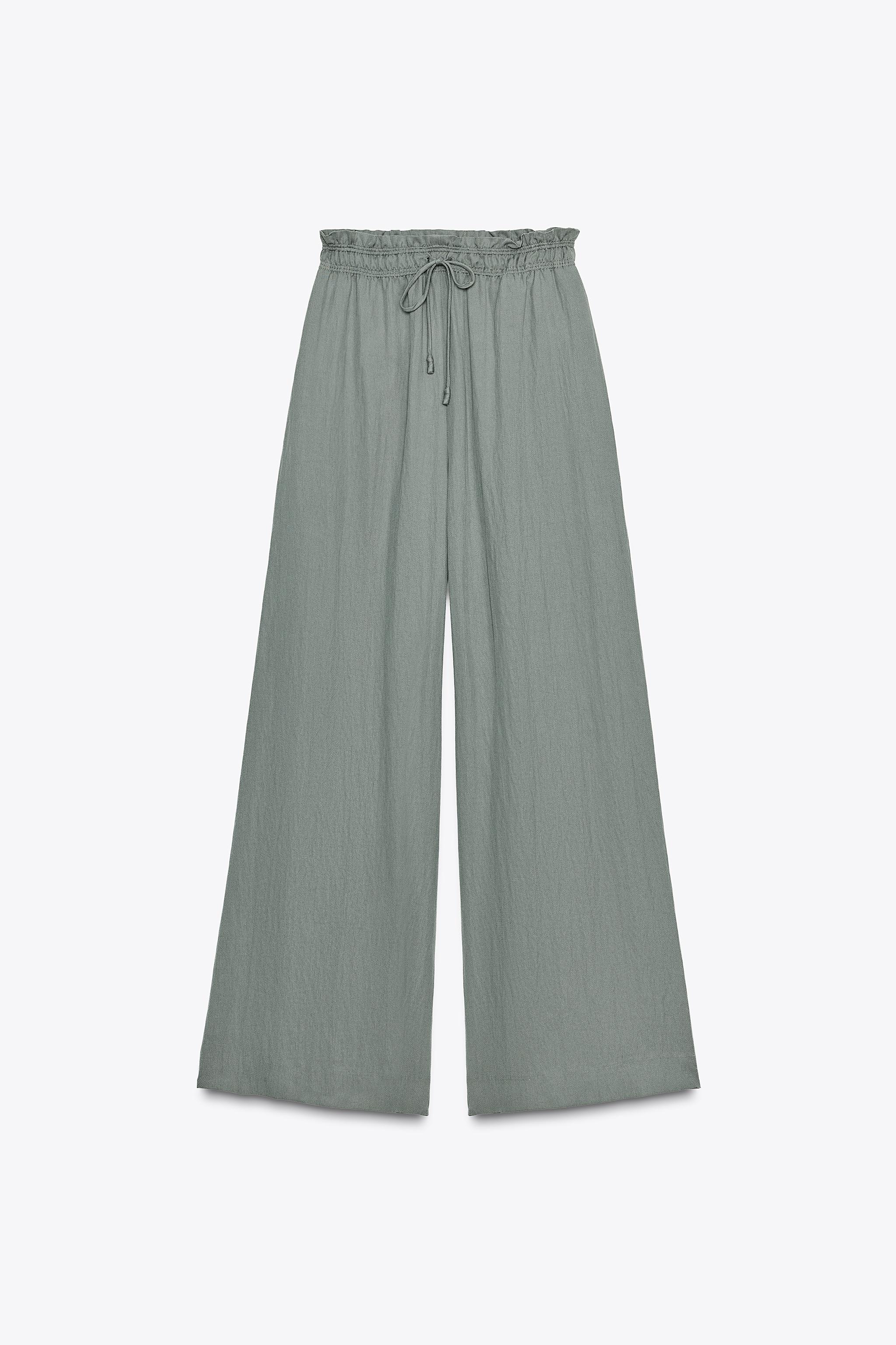新品タグ付き半額　スタニング　ウォッシャブルワイドパンツ　ZARA レディーストラウザーパンツ Special Prices | ZARA 日本