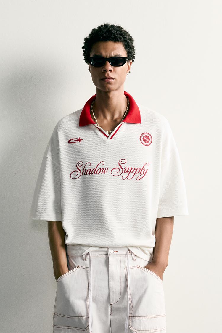 Polo relaxed fit futbol retro