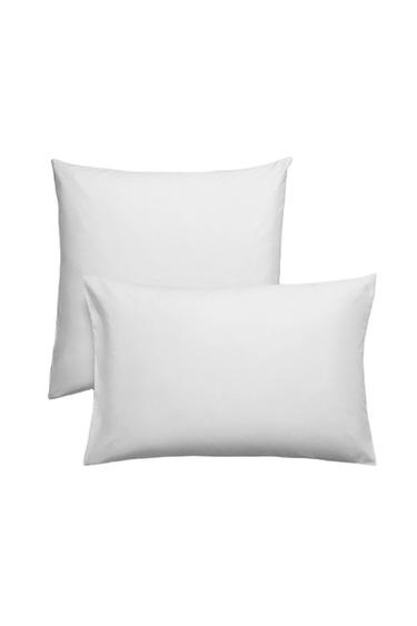 FRONHA DE TRAVESSEIRO DE ALGODÃO PERCAL (200 FIOS) - Branco da Zara