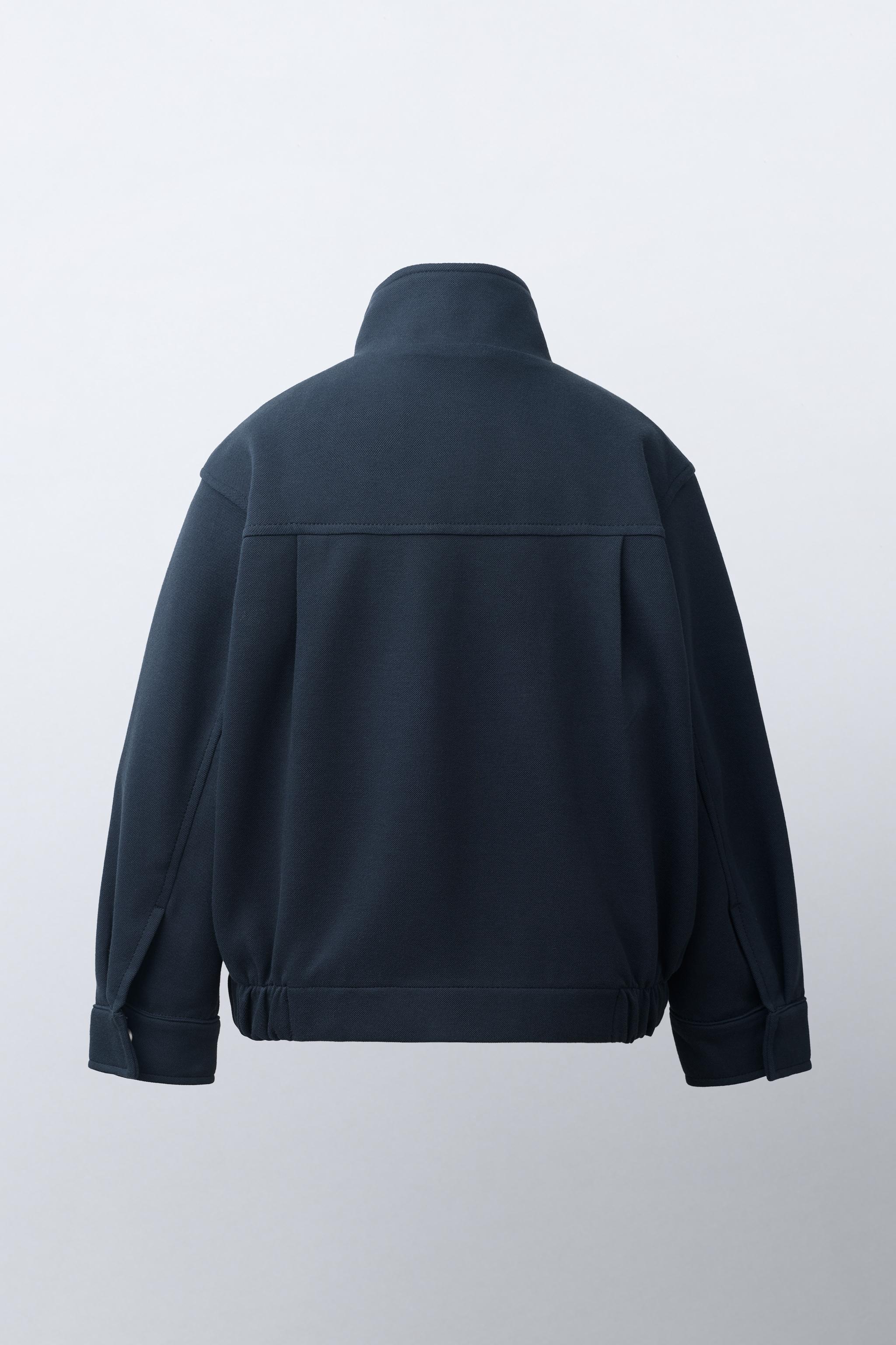 COMFORT BOMBER JACKET - Navy blue | ZARA United States