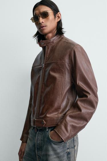 CROPPED LEATHER JACKET - Leather by Zara - Image 5