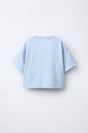 HEAVYWEIGHT BOXY T-SHIRT - Light blue by Zara - Image 1