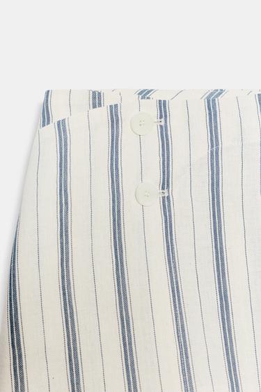 PANTALÓN PAREO RAYAS ZW COLLECTION - rayas de Zara