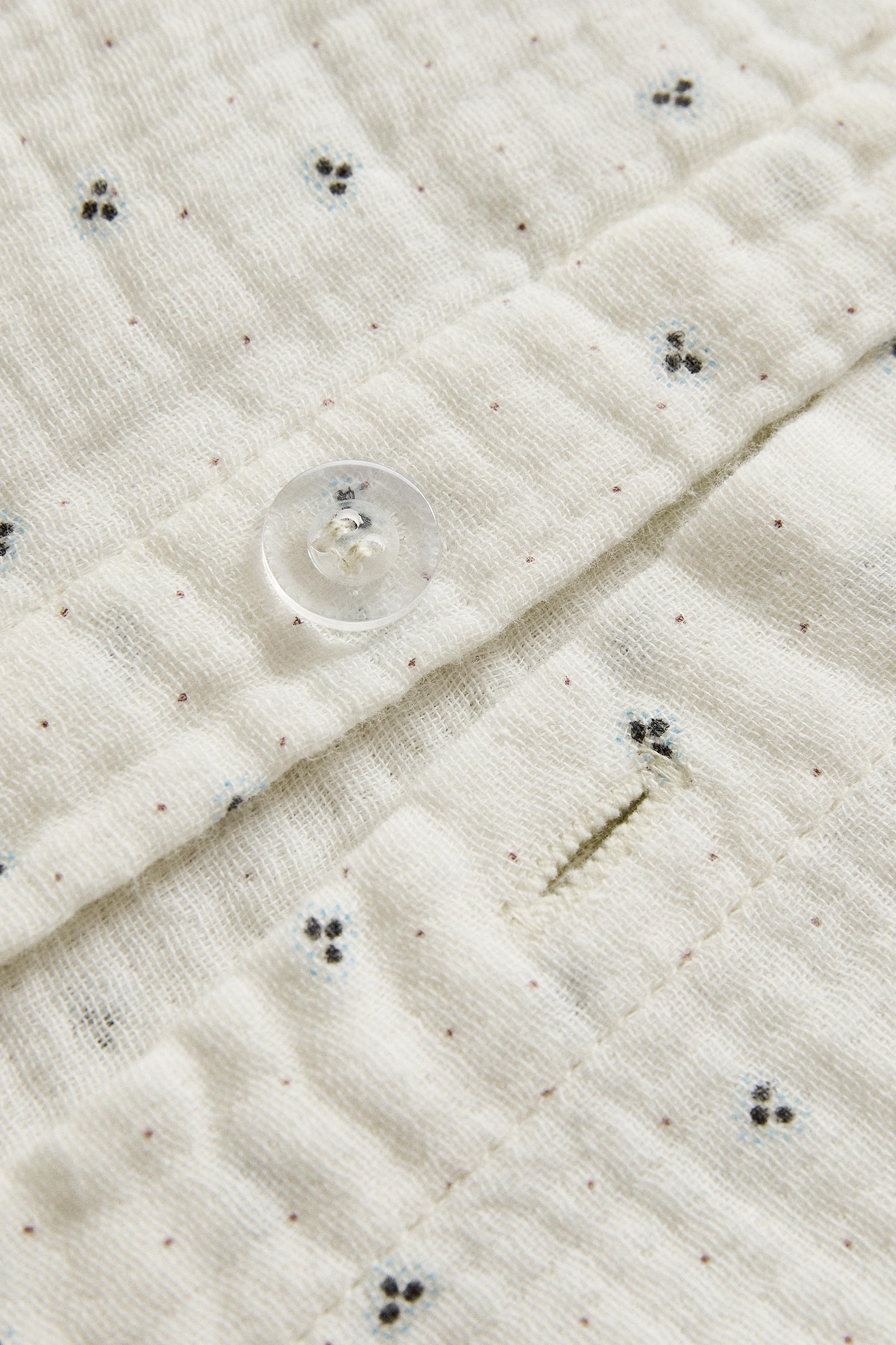 KIDS' COTTON DUVET COVER WITH DOTS