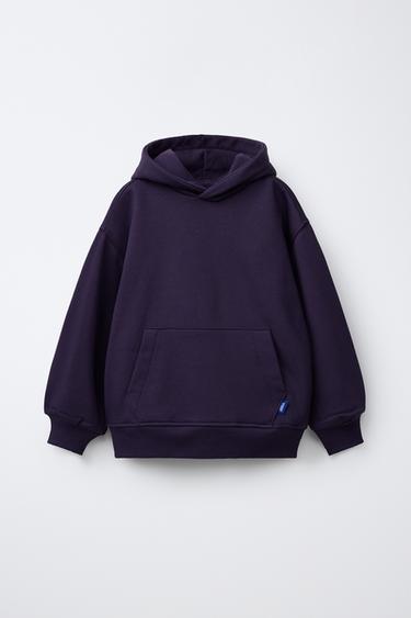 PLAIN HOODIE - Purple by Zara