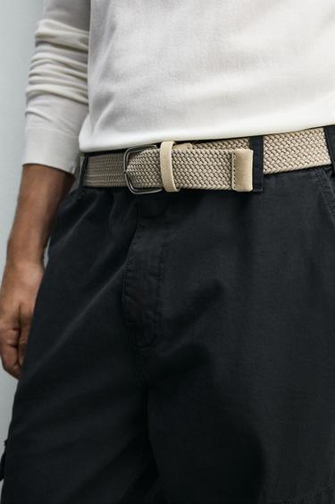 CEINTURE TRESSÉE ÉLASTIQUE - Sable de Zara - Image 1