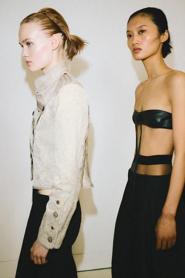 WIDE-LEG PLEATED TROUSERS ZW COLLECTION - Black by Zara - Image 1