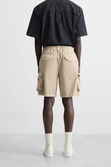 BERMUDA CARGO RELAXED FIT - vert kaki-moyen de Zara - Image 2