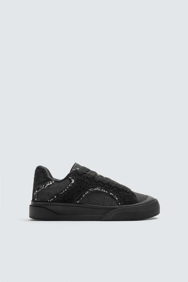 TÊNIS DENIM SKATE - Preto da Zara