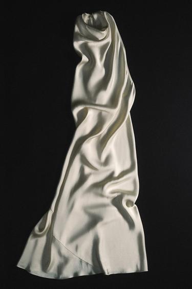 ZW COLLECTION HALTER MIDI DRESS - Ivory by Zara - Image 8