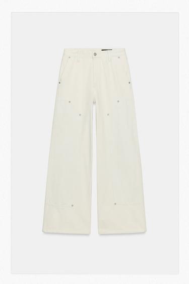 JEANS ZW COLLECTION TRABILLA TIRO MEDIO - خَام الخاص بـ Zara