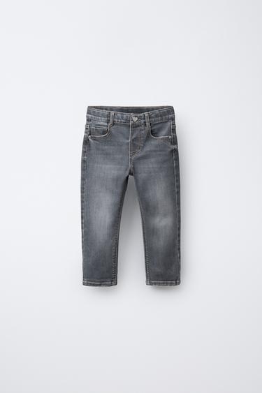 SKINNY DENIM TROUSERS - Grey marl by Zara