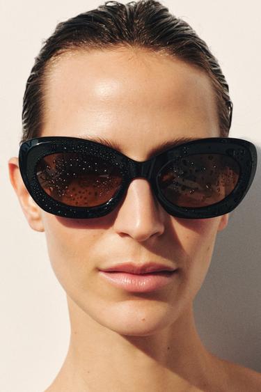Zara CAT EYE SUNGLASSES - Black