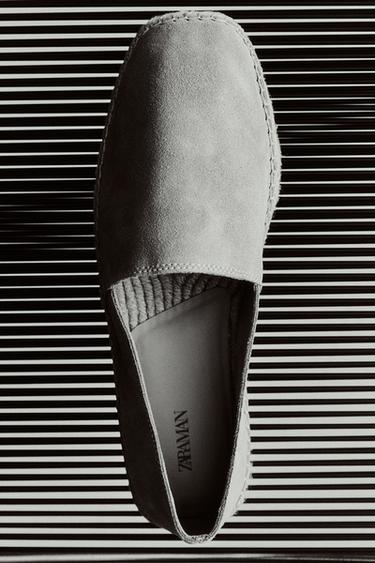 LEATHER ESPADRILLES - Sand Brown by Zara