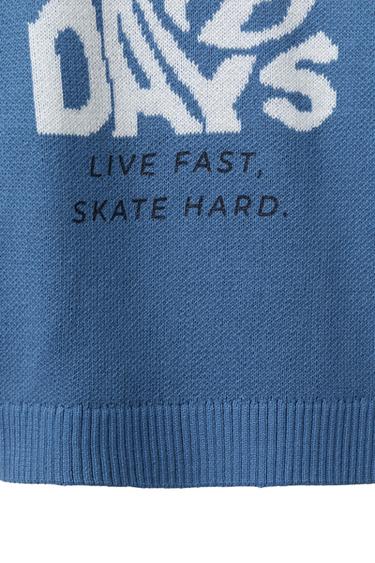 TEXT KNIT SWEATER - Bluish by Zara