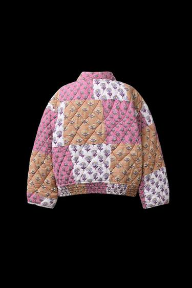 Zara PATCHWORK BOMBER JACKET - Various