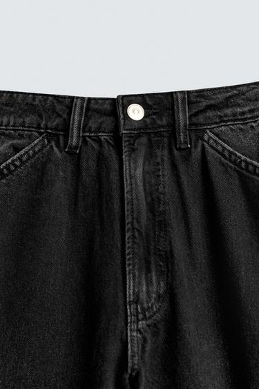 JEANS CARGO STRAIGHT FIT - Negro de Zara