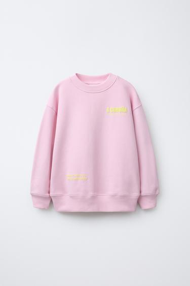 Zara A CORUÑA CITY SWEATSHIRT - Pink