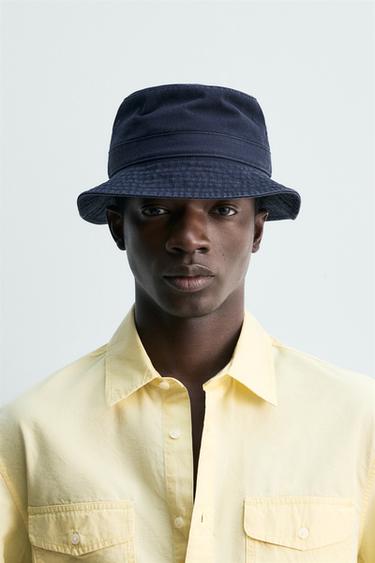 BUCKET-HUT MIT WASCHUNG - Marineblau von Zara - Bild 0