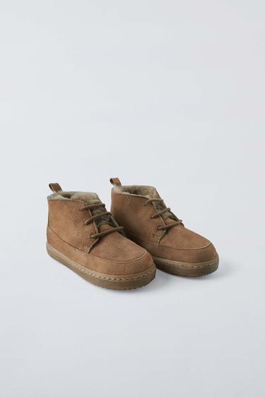 TIMELESZ - BOTA PIEL FORRADA - Marrón Arena de Zara