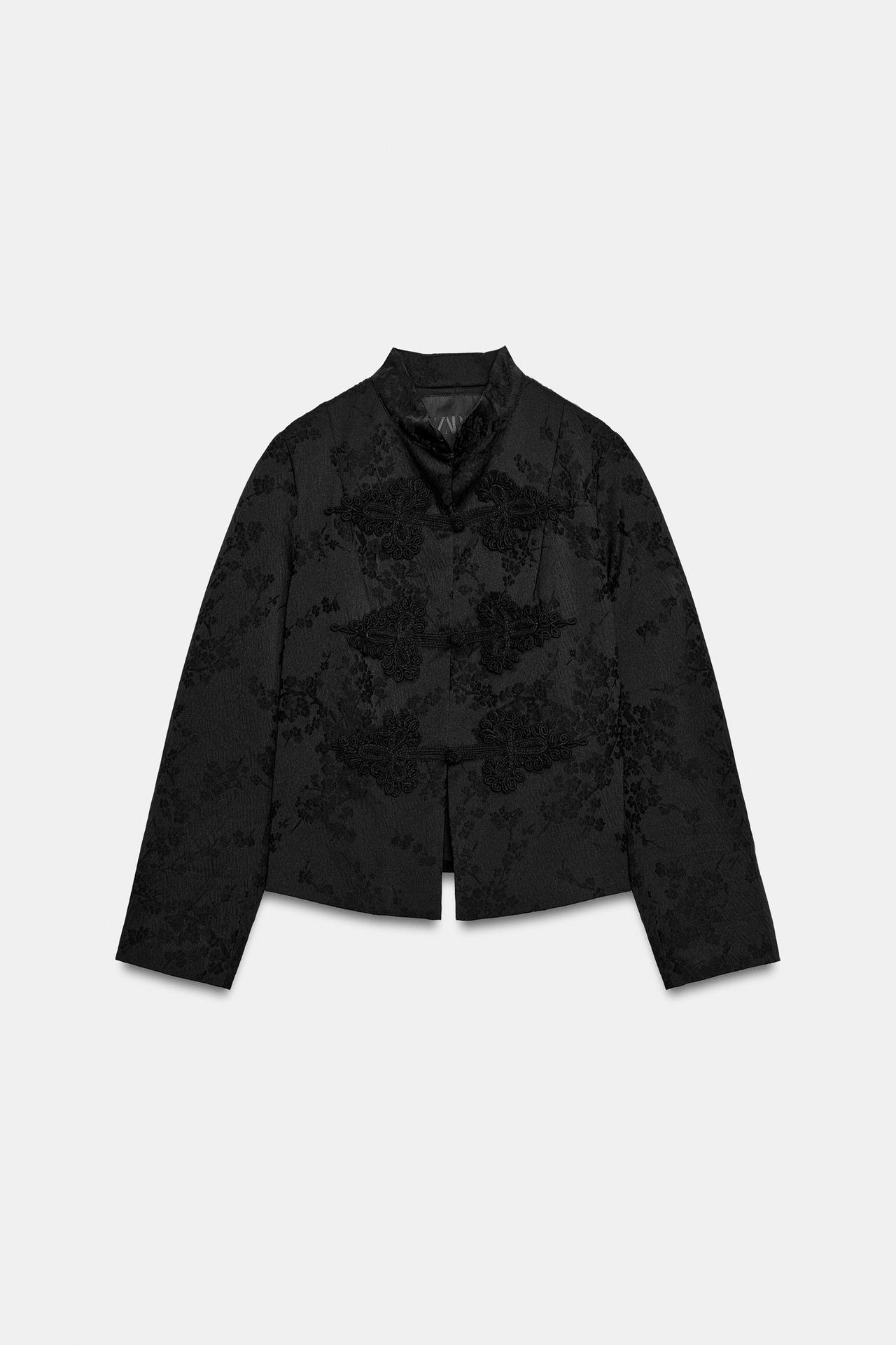 КУРТКА ЖАККАРДОВАЯ С ЗАСТЕЖКАМИ-КЛЕВАНТ — ZW COLLECTION