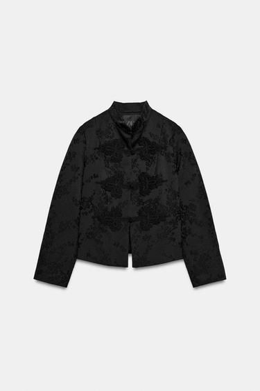 Zara JAKNA OD ŽAKARA S UKRASNIM GUMBIMA ZW COLLECTION – Crna – Slika 0