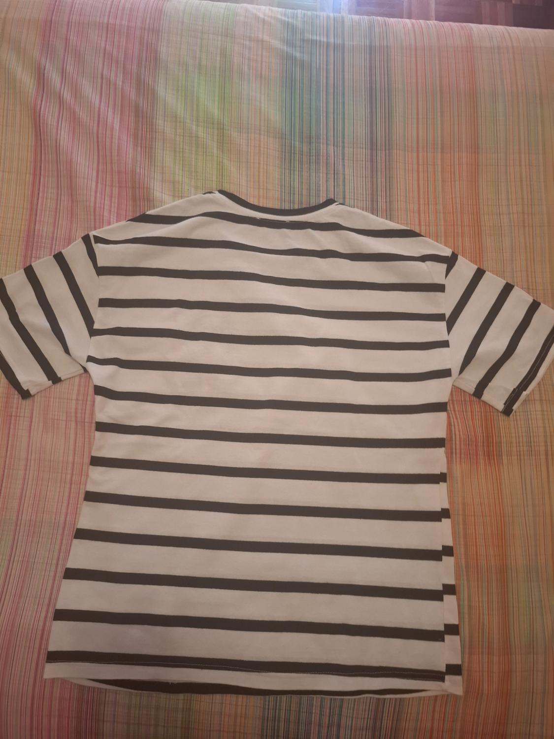 STRIPED T-SHIRT WITH PATCH - Image 2