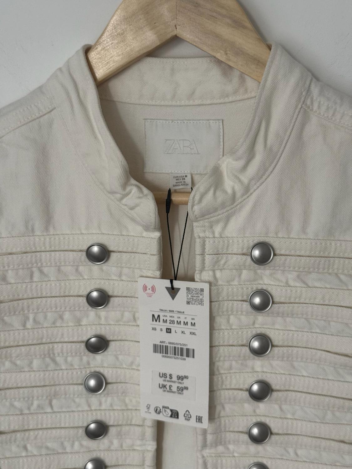 TRF FITTED DENIM JACKET WITH BUTTONS - Image 5
