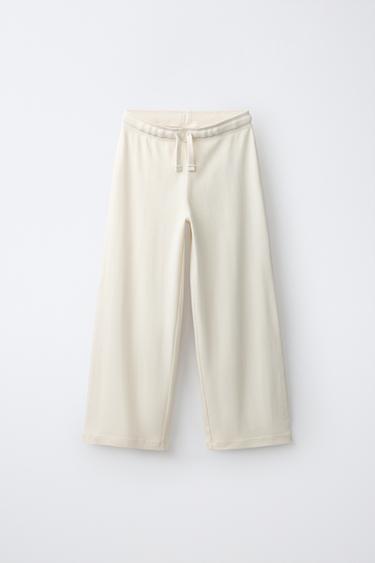 WIDE-LEG PANTS — Ecru 1