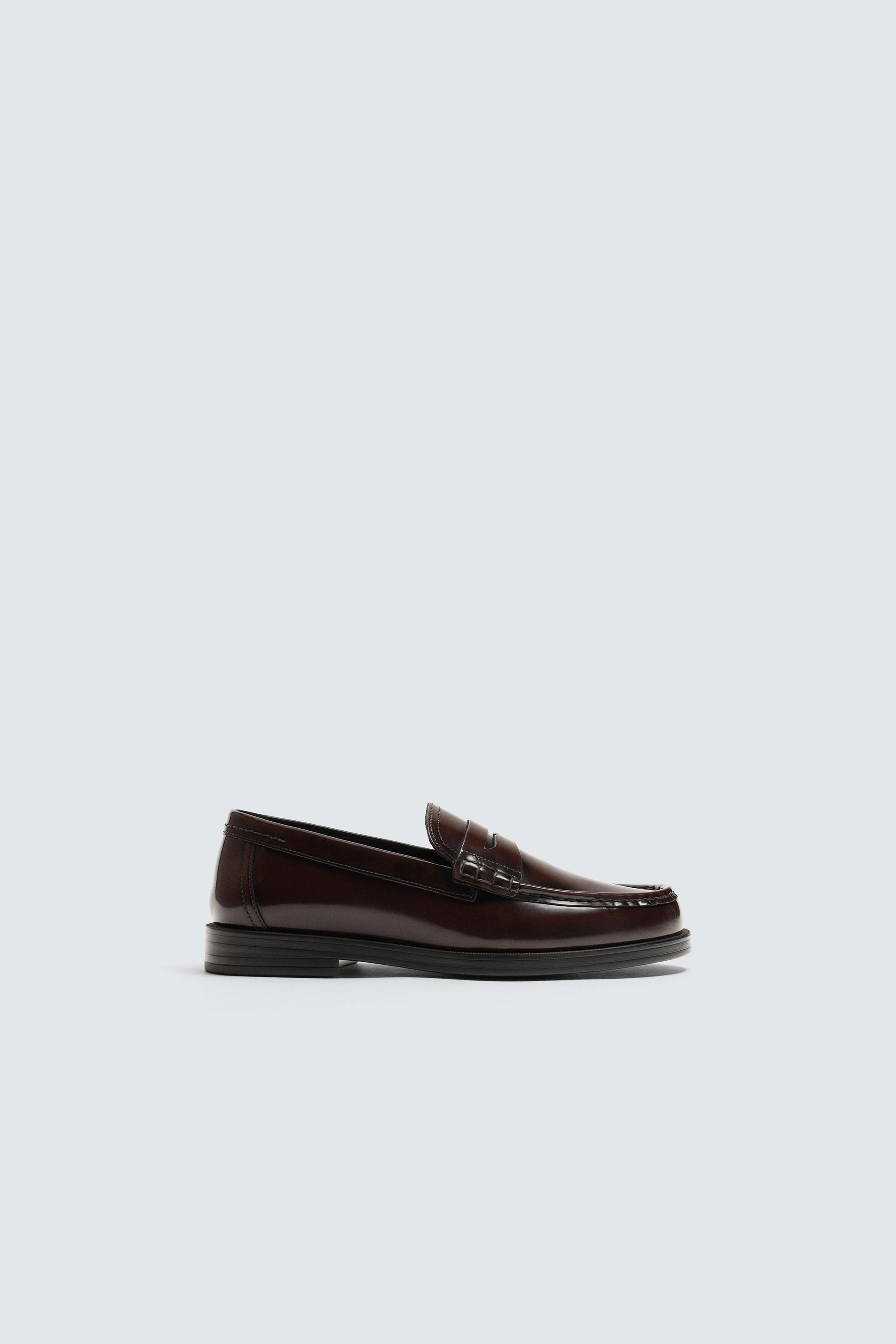 ZARAレザーシューズ フォーマルレザーシューズ - ブラウン | ZARA Japan / 日本