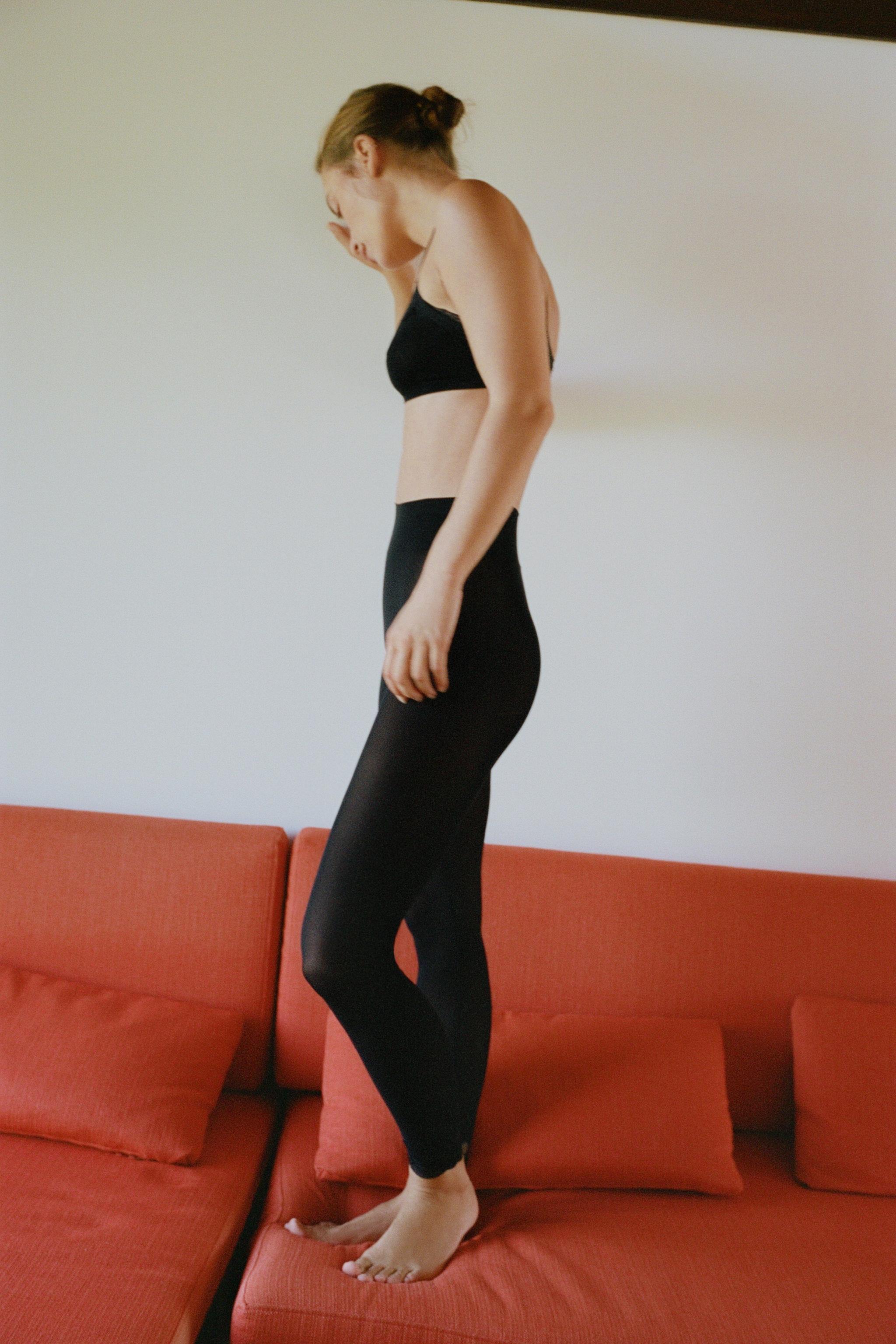LACE-TRIM LEGGINGS
