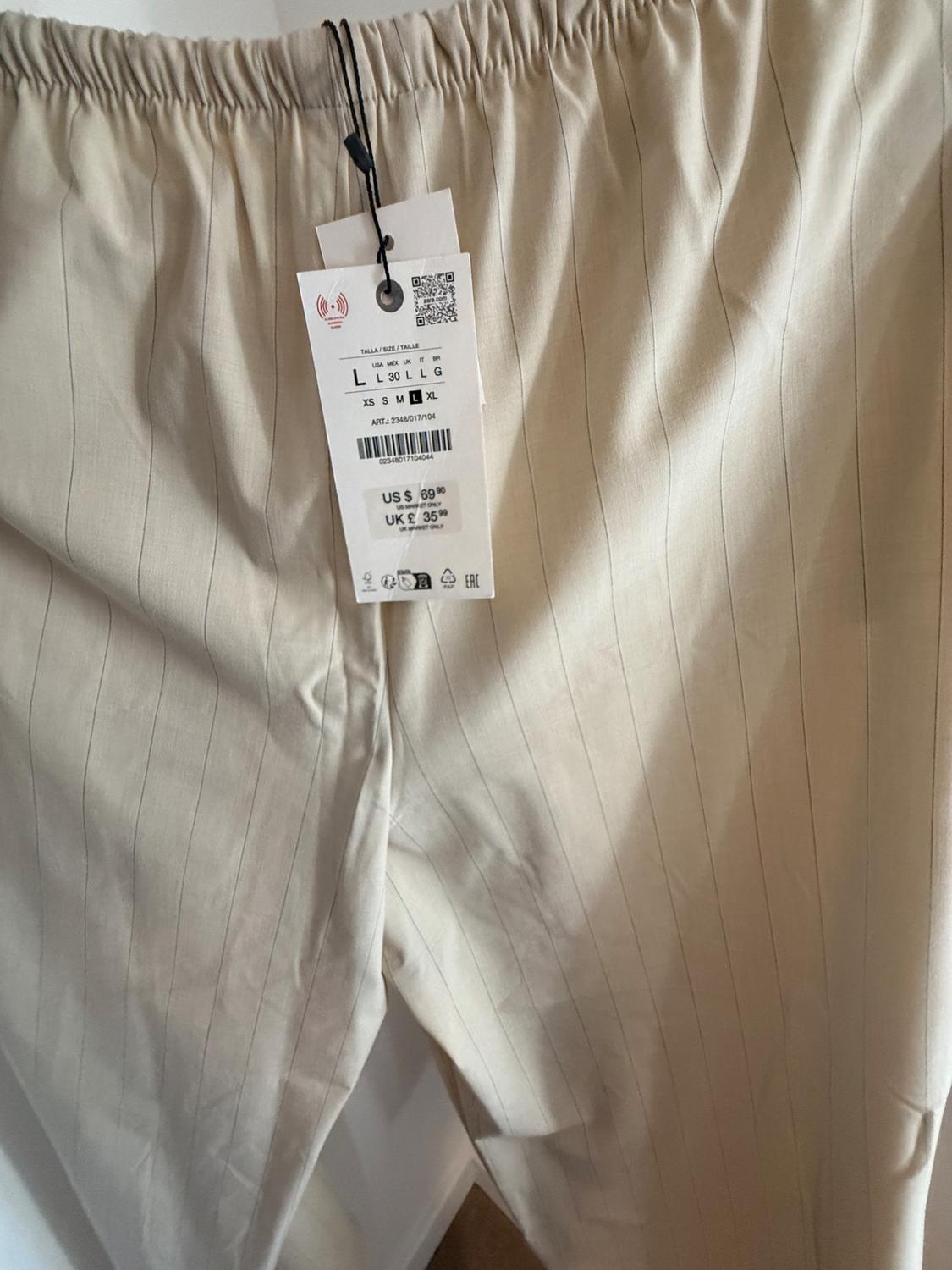 ZW COLLECTION STRIPED PYJAMA-STYLE TROUSERS - Image 2