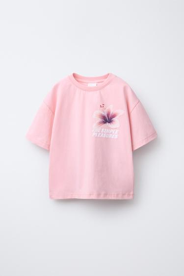PRINTED T-SHIRT - Pink by Zara - Image 0