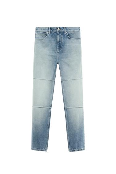 STRAIGHT-LEG SEAM JEANS - Light blue by Zara
