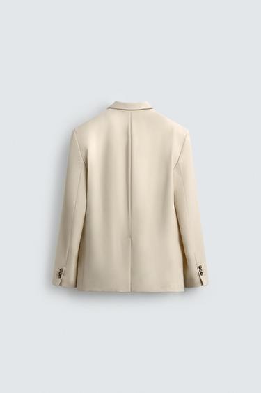 BLAZER RELAXED FIT LIMITED EDITION - Ecru by Zara - Image 8