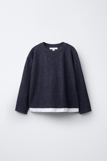 COMBINED SOFT TOUCH JUMPER - Navy blue by Zara - Image 0