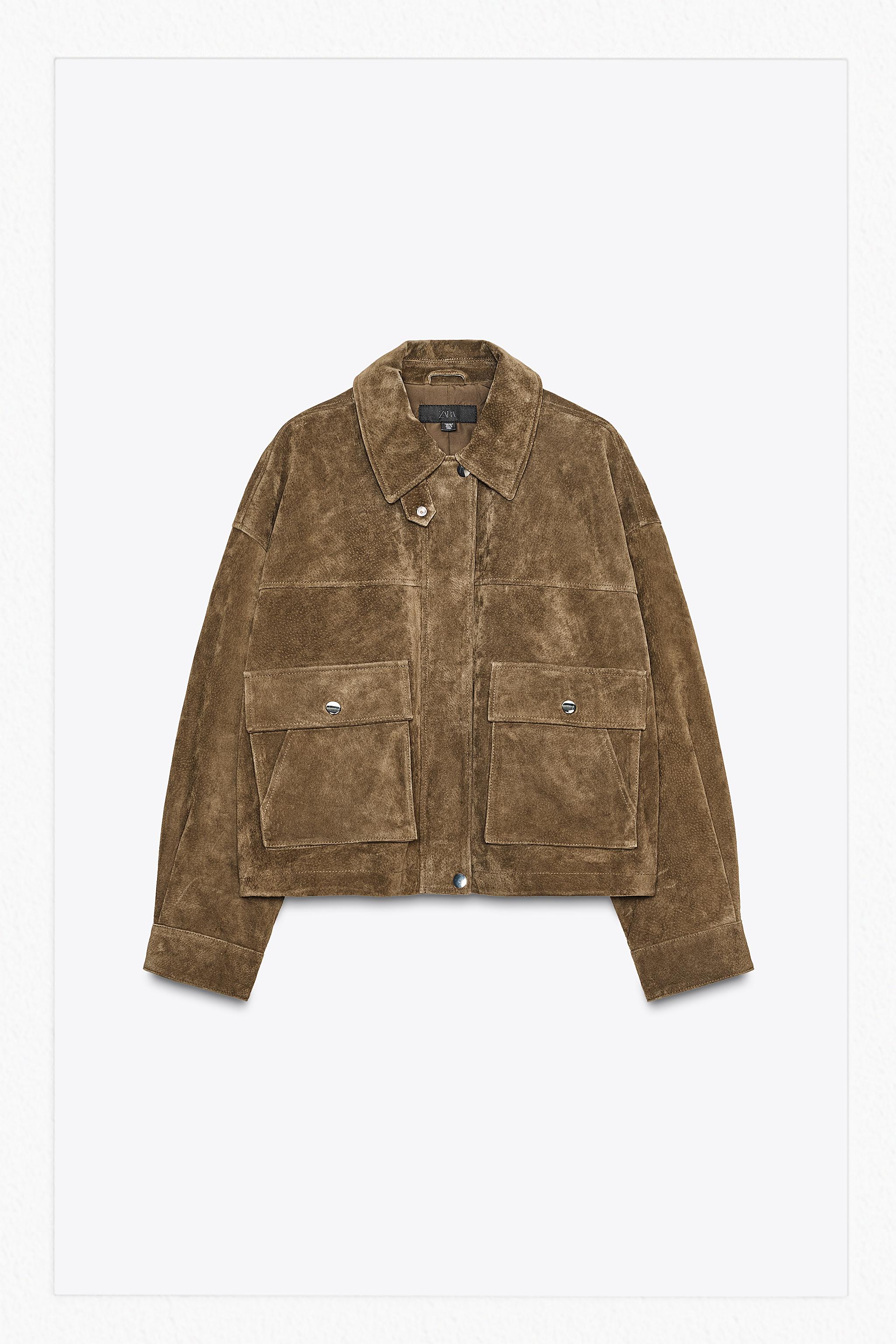 zara レザージャケット　ファー ZARA】スエード風ジャケット レザー | 8281/290/702 (ZARA