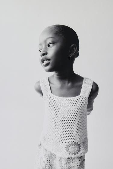 TOP DE CROCHÊ - Lilás da Zara