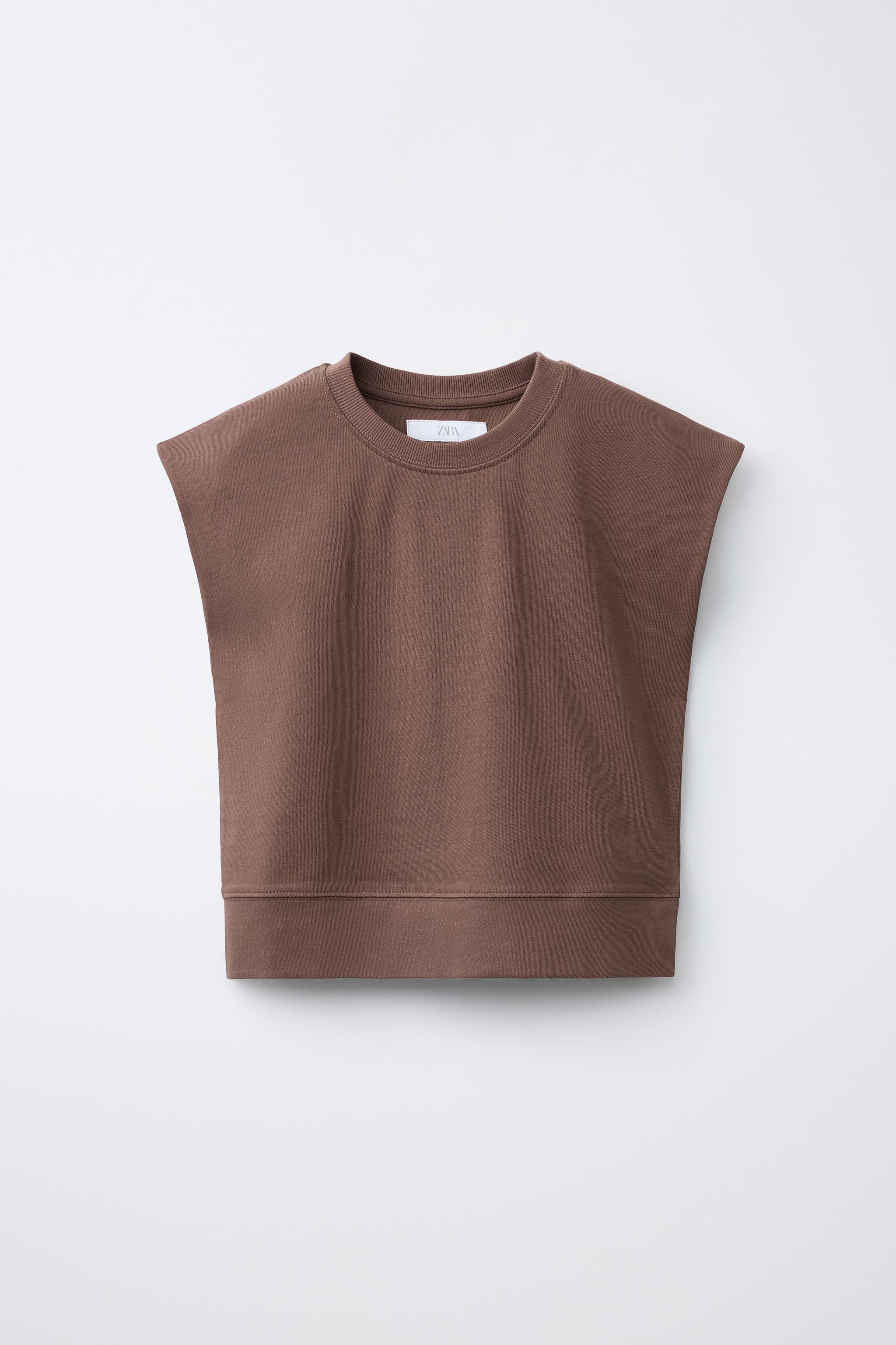 PLAIN HEAVY WEIGHT T-SHIRT — Brown