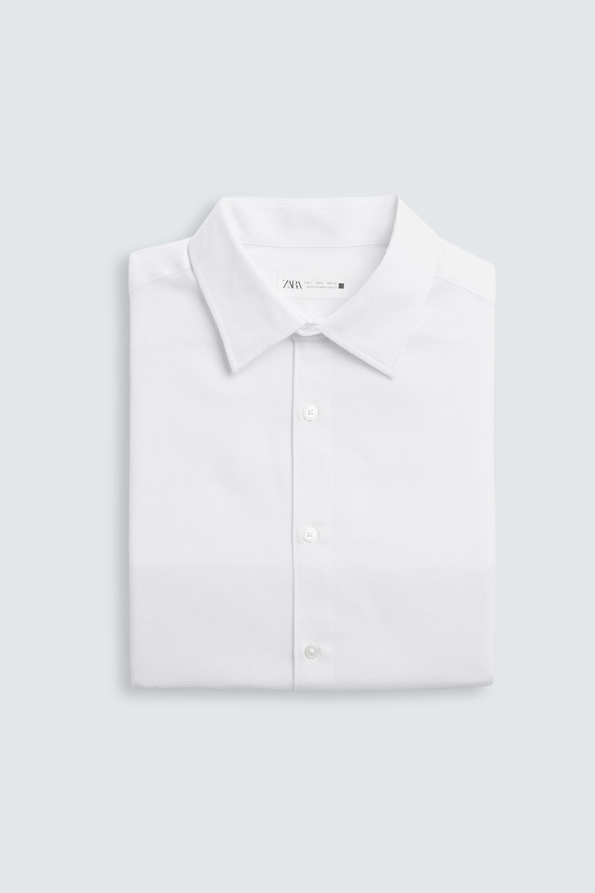 EASY CARE TEXTURED SHIRT - Sky blue | ZARA United States
