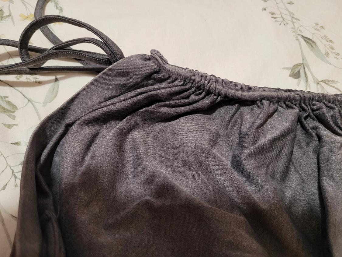 SEAMLESS DRESS WITH GATHERED DETAILS - Image 3