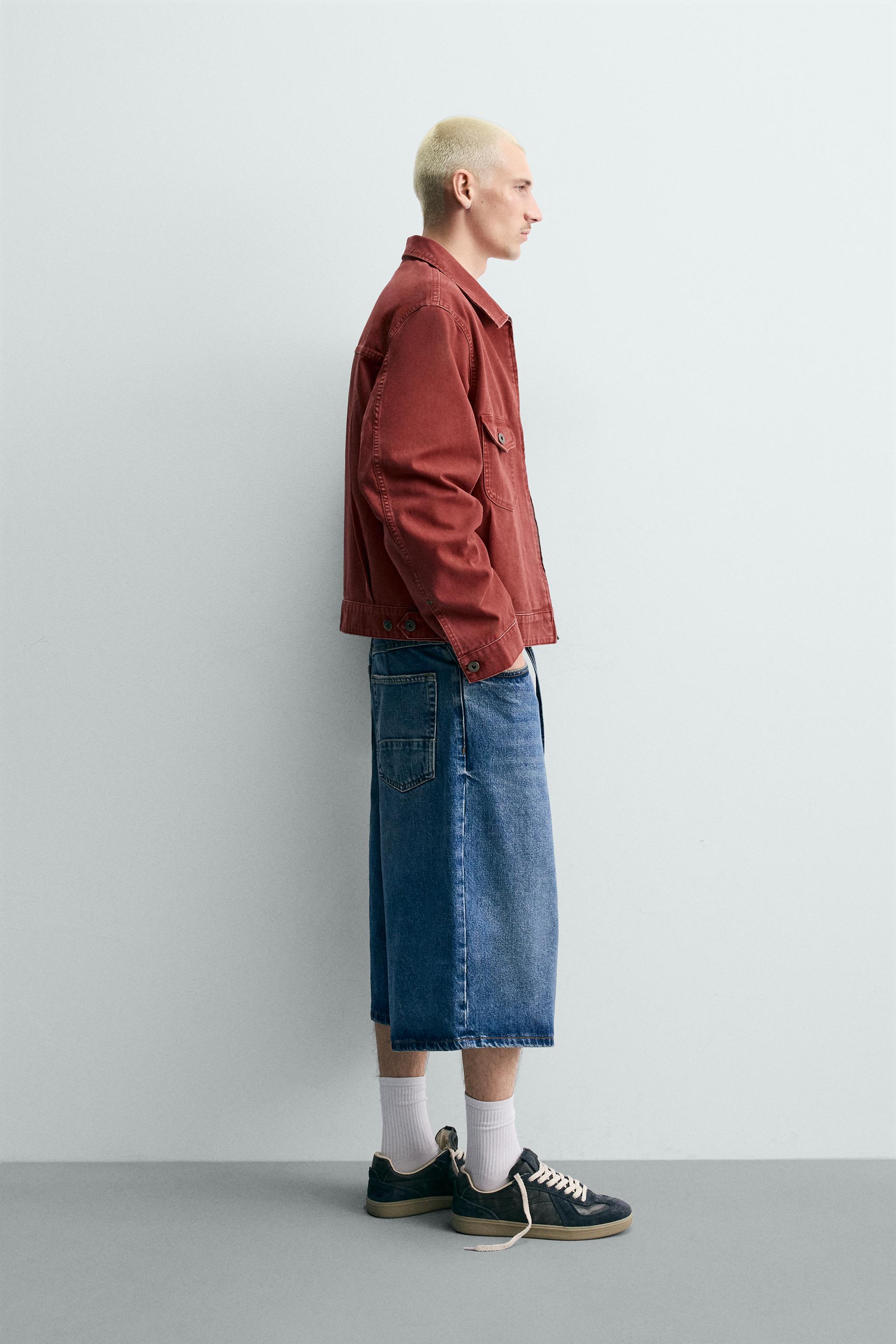 クロップドフィットパッチジャケット - レッド | ZARA Japan / 日本